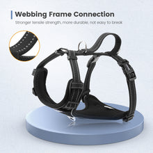 Load image into Gallery viewer, IOKHEIRA Dog Harness for Large Dogs No Pull, Air Mesh Dog Harness with 3 Leash Clips, Adjustable Soft Padded Dog Vest, Reflective No-Choke Safety Harness with Easy Control Handle for Large Dogs