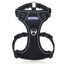 Load image into Gallery viewer, IOKHEIRA Dog Harness for Large Dogs No Pull, Air Mesh Dog Harness with 3 Leash Clips, Adjustable Soft Padded Dog Vest, Reflective No-Choke Safety Harness with Easy Control Handle for Large Dogs