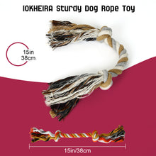 Charger l'image dans la galerie, Ensemble de jouets en corde pour chien IOKHEIRA, jouets à mâcher pour soins dentaires, jouets interactifs à tirer pour l'ennui, jouets en corde durables pour les mâcheurs agressifs