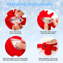 Charger l'image dans la galerie, Jouet électrique pour chat IOKHEIRA, avec de vrais sons et de l'herbe à chat de qualité supérieure, favorise la santé bucco-dentaire et la stimulation mentale et physique, design unique en forme de homard pour un plaisir félin sans fin
