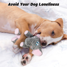 Load image into Gallery viewer, IOKHEIRA Dog Plush Toys for Aggressive Chewers, Indestructible Dog Squeaky Toys with Crinkle Paper, Durable Teething Chew Toys for Medium and Large Breed