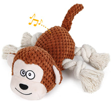 Load image into Gallery viewer, IOKHEIRA Dog Plush Toy for Large Chewers Dog Squeaky Toys Stuffed Animals Toys with Cotton Material and Crinkle Paper Soft Chewing Toys