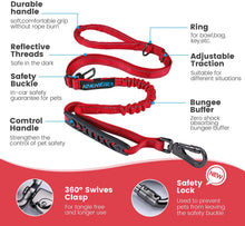 Load image into Gallery viewer, IOKHEIRA 6Ft /4Ft Dog Leash Rope with Comfortable Padded Handle (Red)