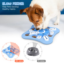 Load image into Gallery viewer, PUHOHUN Dog Puzzle Slow Feeder Toys, Dog Treat Dispenser with Squeaky and Non-Slip Design, Interactive Dog Toys for IQ Training & Mental Stimulating Puzzle Bowl
