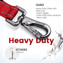 Load image into Gallery viewer, IOKHEIRA 6Ft /4Ft Dog Leash Rope with Comfortable Padded Handle (Red)