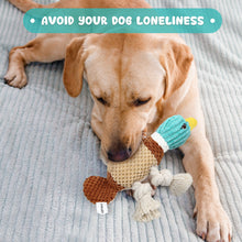 Load image into Gallery viewer, IPORLEER Dog Squeaky Toys, Stuffed Dog Toy for Large Dogs, Plush Dog Toys with Crinkle Paper, Dog Chew Toys for Small Medium Breed