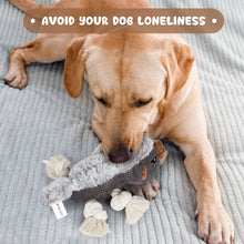 Load image into Gallery viewer, IPORLEER Dog Squeaky Toys, Dog Plush Toy for Large Breed, Cute Ratel Durable Stuffed Dog Toys with Crinkle Paper, Dog Chew Toys for Small, Middle & Large Dogs