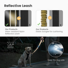 Load image into Gallery viewer, IOKHEIRA 4-6 FT Strong Bungee Dog Leash Army Green