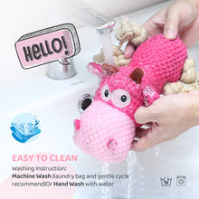 Load image into Gallery viewer, IOKHEIRA Dog Plush Toys,Squeaky Dog Toys (Pink)