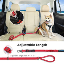 Load image into Gallery viewer, IOKHEIRA 6Ft /4Ft Dog Leash Rope with Comfortable Padded Handle (Red)