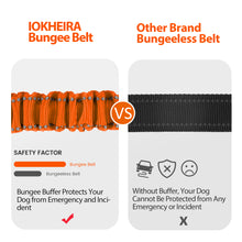 Load image into Gallery viewer, IOKHEIRA Dog Seatbelt, Orange Dog Seat Belt, Adjustable Dog Seatbelt Harness, Reflective Bungee Dog Car Seatbelt with Hook& Buckle, Dog Car Seat Belt with Aviation Aluminum Alloy Swivel Carabiner