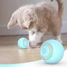 Load image into Gallery viewer, IOKHEIRA Cat Ball Interactive Cat Toys for Indoor Cats Wicked Ball Kitten Toys with Bell Feather Built-in Catnip, USB Rechargeable Automatic 360° Rotating Cat Toy balls with LED Light