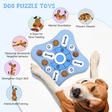 Load image into Gallery viewer, PUHOHUN Dog Puzzle Slow Feeder Toys, Dog Treat Dispenser with Squeaky and Non-Slip Design, Interactive Dog Toys for IQ Training & Mental Stimulating Puzzle Bowl