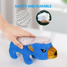 Load image into Gallery viewer, IOKHEIRA Dog Plush Toys for Aggressive Chewers, Indestructible Dog Squeaky Toys with Crinkle Paper, Durable Teething Chew Toys for Medium and Large Breed