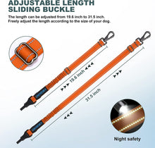 Load image into Gallery viewer, IOKHEIRA Dog Seat Belt 3-in-1 Car Harness for Dogs Adjustable Safety Seatbelt for Car Durable Nylon Reflective Bungee Fabric Tether with Clip Hook Latch & Buckle, Swivel Zinc Alloy Carabiner