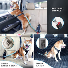 Load image into Gallery viewer, IOKHEIRA Dog Seat Belt 3-in-1 Car Harness for Dogs