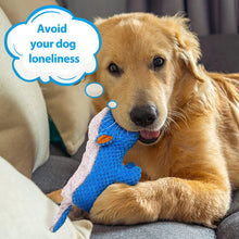 Load image into Gallery viewer, IOKHEIRA Dog Plush Toys for Aggressive Chewers, Indestructible Dog Squeaky Toys with Crinkle Paper, Durable Teething Chew Toys for Medium and Large Breed