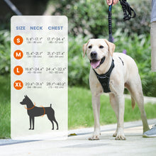 Load image into Gallery viewer, IOKHEIRA Dog Harness for Large Dogs No Pull, Air Mesh Dog Harness with 3 Leash Clips, Adjustable Soft Padded Dog Vest, Reflective No-Choke Safety Harness with Easy Control Handle for Large Dogs

