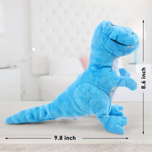 Load image into Gallery viewer, IOKHEIRA Dog Plush Toys, Stuffed Dog Toy for Small Medium Breed, Cute Dinosaur Squeaky Dog Toys Dog Chew Toys for Large Dogs (Indigo)
